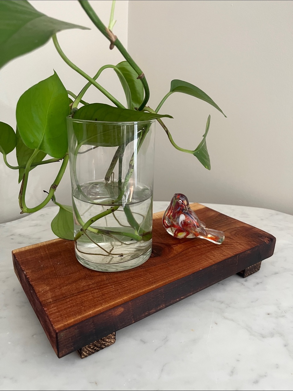 Handcrafted Natural Wooden Riser| Hand flamed-Repurposed Red Cedar Wood New